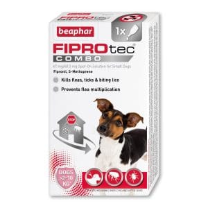 Beaphar FIPROtec® COMBO Flea & Tick Spot-On for Small Dogs (2-10kg), 1 Pipette