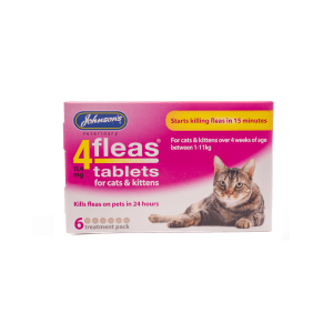 4fleas Tablets for Cats & Kittens 6 Tablets