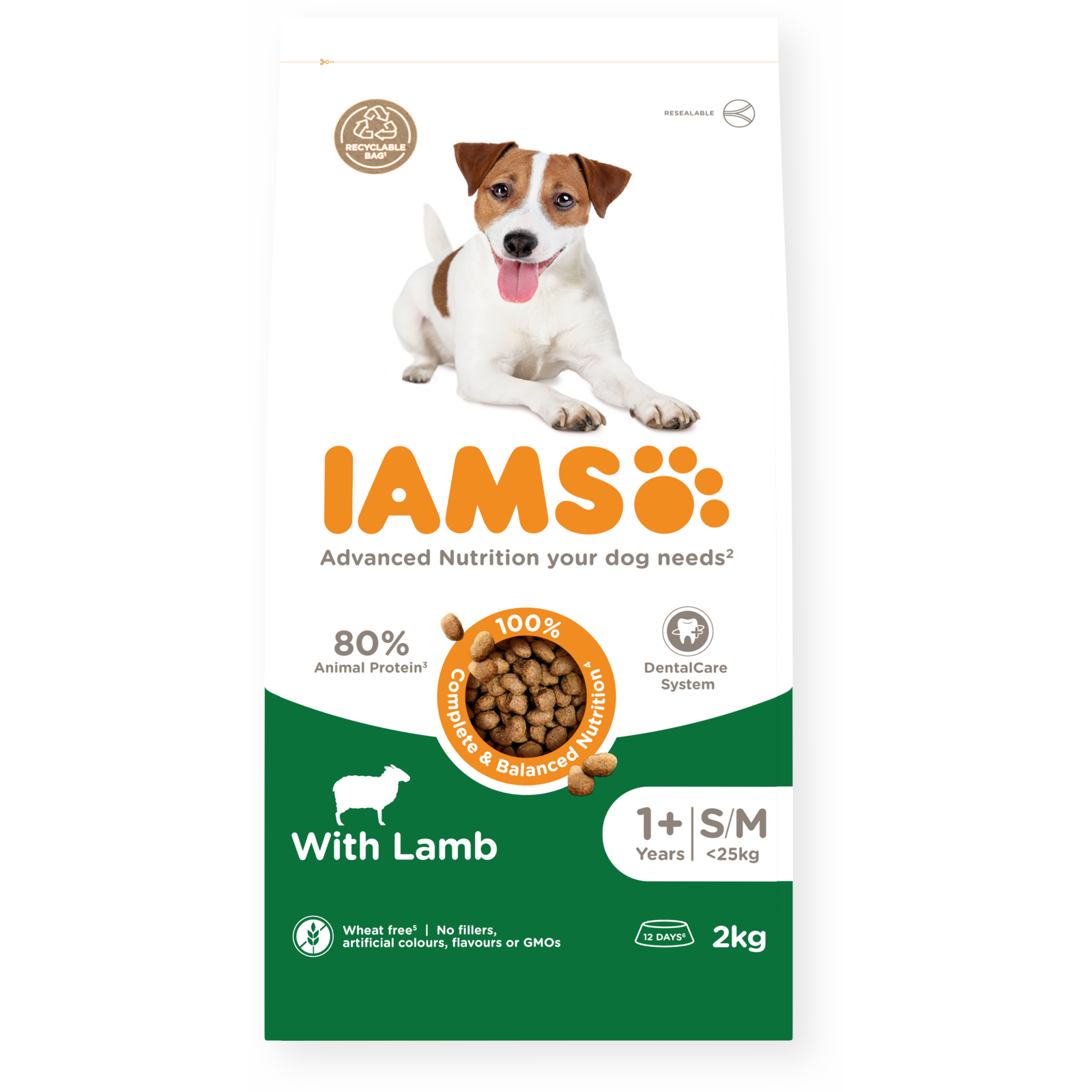 IAMS Adult Small/Medium Dog Lamb 2kg - Image 2